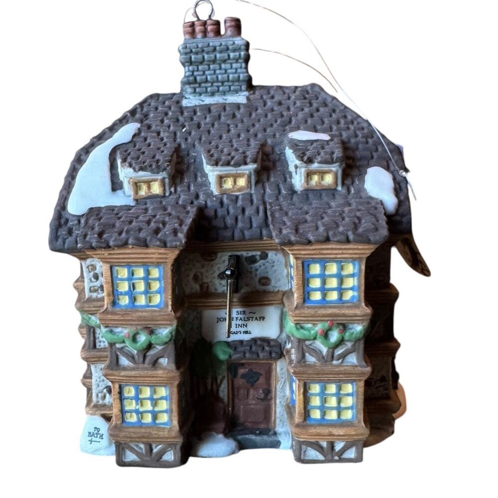 Dept 56 Sir John Falstaff Inn Ornament 1995 Dickens Village Heritage